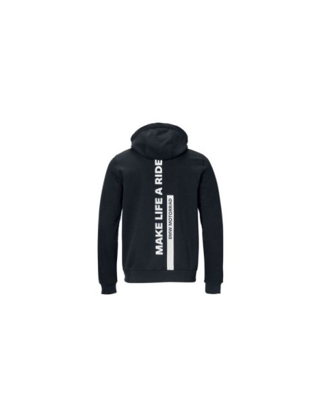 Sudadera con capucha Make Life A Ride Zip Hombre (negro)